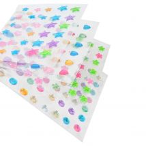 Stickers Strass Pastel 0,8 À 1 Cm 198 Pièces - Megacrea DIY