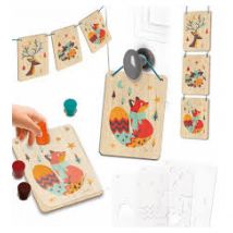 Tampographie Sur Bois - Animaux De La Foret - Créa Lign'