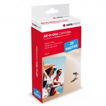 Agfa Photo - Cartouche Et Papiers 5,3 X 8,6 Cm Amc - Compatible Agfa Photo Realipix Mini S, Realipix Mini P, Kodak Mini Printer 2, Kodak Mini Shot - 