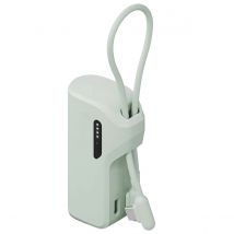 Cygnett Powerbank Thumboost 5000mah 2x Ports Usb-c 20w Avec Câble Usb-c Vert Pâle - Cygnett