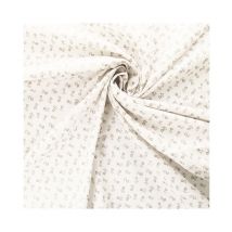 Tissu Coton Fleurettes De 140 Cm De Largeur Starlettegris Vendu Par 50 Cm - Distrifil