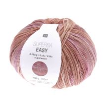 Laine À Chaussette Superba Easy 8 Fils - 150gr - Rico Design Rose (002 - Berry)