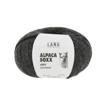 Pelote De Laine Alpaca Soxx 6-ply - 150gr - Lang Yarns 0005 Gris Foncé Chiné - LangYarns