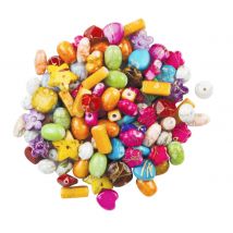 Perles Pour Enfant Opaques Assorties 0,7 À 1,7 Cm 74 Pièces - Megacrea DIY
