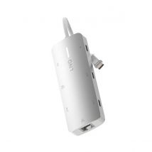 Linq Hub Multiport Pro 8-en-1 Hdmi 4k Usb-c Power Delivery 140w 10gbps Gris