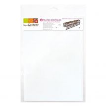 6 Feuilles Plastique Semi-rigides Pour Chocolat - Scrapcooking