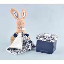 Bohaime Lapin Marine Avec Boite - Doudou Et Compagnie - Gris