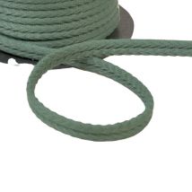 Bobine 20m Double Cordon Chevrons 10mm Vert Bouteille - My mercerie