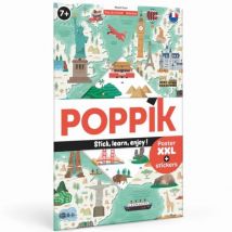Poster Pédagogique + 71 Stickers Monuments Du Monde (7-12 Ans) - Poppik
