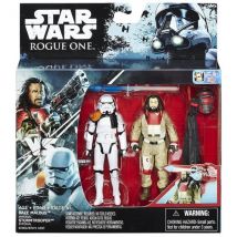 2 Figurines Star Wars Baze Malbus Et Stormtrooper 9.5 Cm - Rebels Mission Dans L'Espace - Hasbro - B7260 - Star Wars