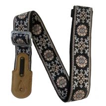 Groovit – Sangle Jacquard Fleurs De Sépia / Édition Métal