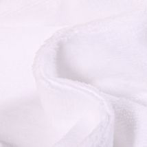 Tissu Micro Éponge Bambou Téa Blanc - Au Mètre - Craftine