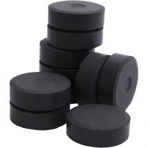 Peinture Aquarelle À La Tempera, H : 19 Mm, D 57 Mm, Noir, 10pièces/ 1 Pq. - CC Hobby