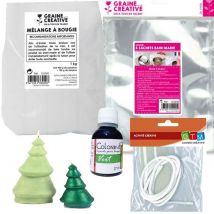 Kit De Fabrication Bougies Sapins - Graine Creative