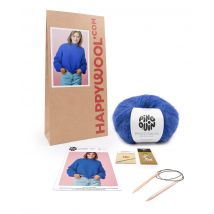 Kit Tricot Pull Femme Marguerite Bleu 38/40 - Pingouin