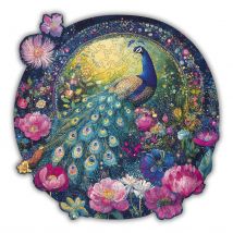 Jardin Du Paon - Puzzle En Bois - Boite En Carton - Creatifwood