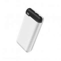 Jaym Batterie De Secours 20 000 Mah 2 Usb-a / 1 Usb-c Avec Écran Digital Blanc