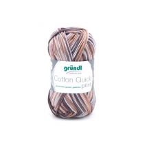 Fil De Coton À Tricoter Cotton Quick Print - Ppsc - Gründl 196 Marron