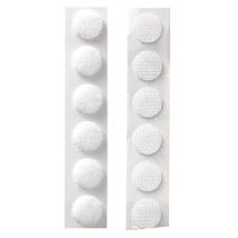 Fermeture Velcro, Ronde, 12 Mm, 20 Pces - Rayher