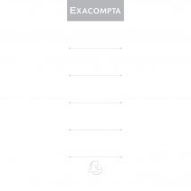 Etiquettes Autocollante Pour Dos De Classeur À Levier. 80mm De Largeur - Blanc - Exacompta