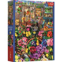 Puzzle 500 Pièces - 2 Puzzles - Travailler Dans Le Jardin - Trefl