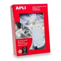 Apli 00384 - Etiquettes Bijouterie À Fil Blanc 9 Mm X 24 Mm