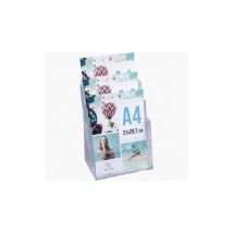 Distributeur - Présentoir - Prospectus - A3 - 3 Compartiments - Transparent - Exacompta