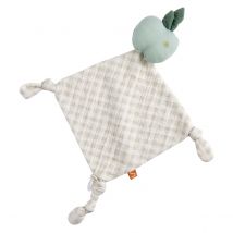 Doudou Mouchoir Pomme En Coton Vert - Sauthon