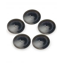 Lot De 5 Boutons En Imitation Corne - Ppy