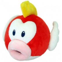 Peluche Super Mario Kart - Tête Cheep Cheep 23 Cm - Poisson Pouge - Nintendo - Peluche Picence - Nintendo