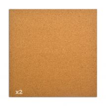 2 Feuilles En Liège 30 X 30 Cm - Toga