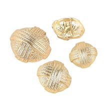 Lot De 3 Boutons Boule Or - MyMercerie