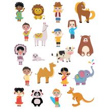 Gommettes Stickers Enfant Du Monde 240 Pièces - Sodertex