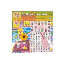 Kit Scrapbooking - Papier - 199 Pièces - Erica - Generic