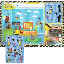 8 Sets De Table Ludique Avec Stickers Zou - Creative Party