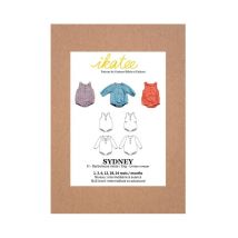 Pochette Patron De Couture Sydney Barboteuse 1m-24m Taille N°fr 1 Mois-24 Mois - Ikatee