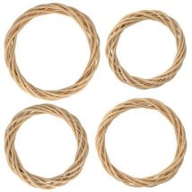 4 Couronnes En Osier Ø 15 À 30 Cm - Artemio