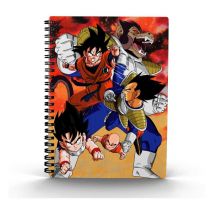 Dragon Ball Z - Cahier Effet 3d Goku Vs Vegeta - Sd Toys