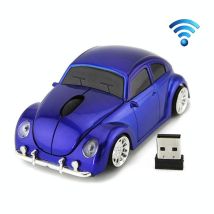 Souris Sans Fil Forme Voiture 1200 Dpi 3 Boutons Bleue Bleu Yonis - Yonis