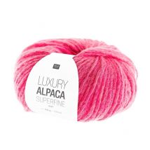 Fil De Laine À Tricoter Luxury Alpaca Superfine Aran - Rico Design 14 Rose