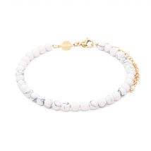 Bracelet Serena En Pierres Howlite - SLOYA