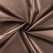 Tissu Simili Cuir D'Habillement Uni Marron - Au Mètre - Craftine