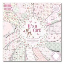 Bloc De 48 Feuilles 30,5cm X 30,5cm Recto Verso, Texturés It's A Girl - First edition