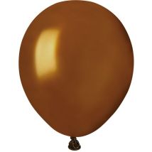 50 Ballons Marron Nacré Ø13cm - Annikids