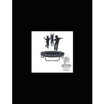 Dies Enfants Sur Un Trampoline - No Name