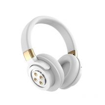 Casque Audio Bluetooth Sans Fil Hifi Stéréo Avec Micro Son Immersif Blanc Yonis - Yonis