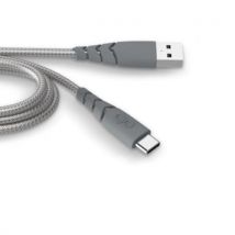 Force Power Câble Ultra-renforcé Usb A/usb C 1,2m 3a Gris