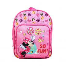 Sac À Dos 31 Cm Avec Poche Maternelle Disney Minnie Rose Fun Bagtrotter