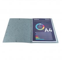 Chemise À Élastique Sans Rabat Carte Lustrée 400gm2 - A4 - Gris - X 25 - Exacompta