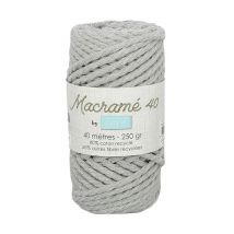 Bobine De Fil Macrame Cord 40 - Trimits Gris